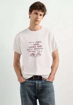 Pepe Jeans Jean Tee Print-Shirt (27230942) off white