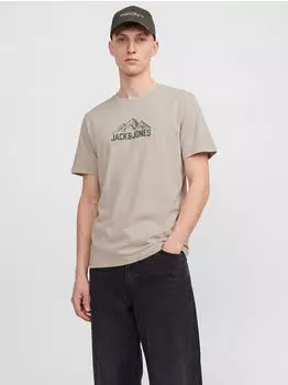 Jack & Jones JJROCHE TEE SS CREW NECK T-Shirt Regular Fit (12249331) moonbeam