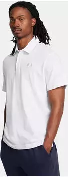 Under Armour Icon Poloshirt kurzarm wei&szlig; (Herren) (1386608-100)