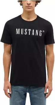 Mustang Austin Basic T-Shirt kurzarm schwarz (Herren) (1014695-4142)
