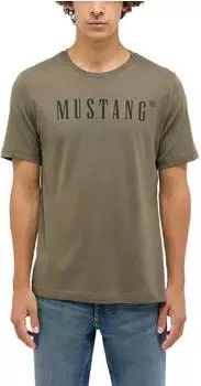 Mustang Austin Basic T-Shirt kurzarm khaki (Herren) (1014695-6529)