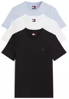 Tommy Jeans T-Shirt-Set 3 Pack DM0DM21579 Bunt Slim Fit Male