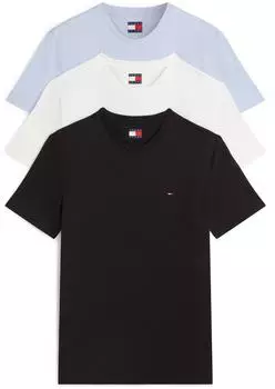 Tommy Hilfiger Flag Extra Slim 3er-Pack T-Shirt kurzarm (Herren)