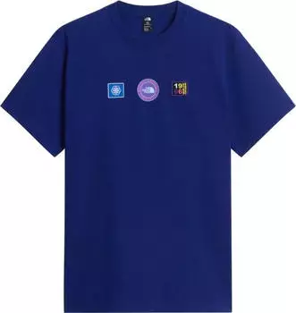 The North Face Explorer Badges Relaxed Graphic T-Shirt kurzarm bold blue (Herren) (NF0A8JA1-NLV)