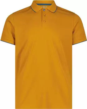 CMP Einfarbiges Pique Poloshirt kurzarm curcuma (Herren) (39T5807-R813)