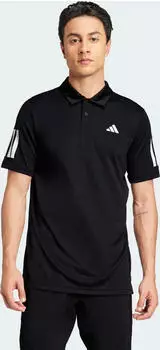 adidas Club 3-Streifen Tennis Poloshirt kurzarm schwarz (Herren) (JG0985)