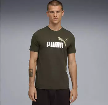 Puma Essentials 2 Colour No. 1 Logo T-Shirt kurzarm dark olive (Herren) (684708-70)