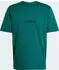 adidas Essentials Linear Single Jersey T-Shirt kurzarm collegiate green/black (Herren) (JE8997)
