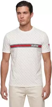 Guess All Over Logo T-Shirt kurzarm (Herren)