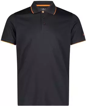 CMP Einfarbiges Pique Poloshirt kurzarm antracite/flame (Herren) (39T5807-10TN)
