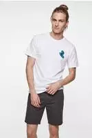 Santa Cruz SCA-TEE-13922-WHITE-M, Santa Cruz Screaming Hand Chest Herren T-Shirts
