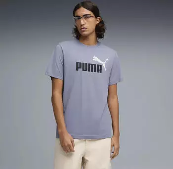 Puma Essentials 2 Colour No. 1 Logo T-Shirt kurzarm gray sky (Herren) (684708-65)