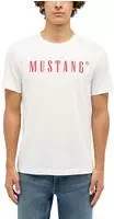 Mustang T-Shirt Austin 1014695 Wei&szlig; Regular Fit Male