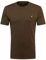 Olivgr&uuml;nes T-Shirt mit Lyle & Scott-Markenlogo auf der Brust Oliv Herren