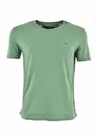Tommy Jeans T-Shirt DM0DM20363 Gr&uuml;n Slim Fit Herren