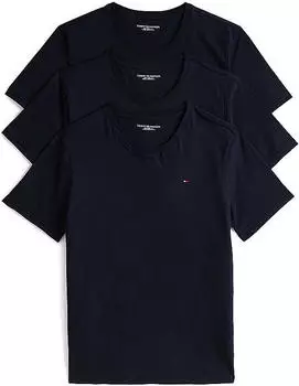 Tommy Hilfiger Signature Lounge Jersey 3er-Pack T-Shirt kurzarm schwarz (Herren) (UM0UM033790SI)