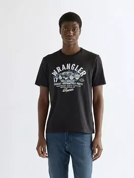 Wrangler Americana T-Shirt kurzarm black beauty (Herren) (112387021)
