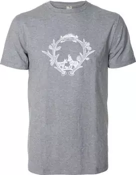Gamsbokk Gweih T-Shirt kurzarm grau (Herren)