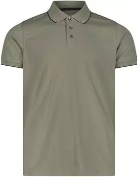 CMP Einfarbiges Pique Poloshirt kurzarm sage (Herren) (39T5807-E663)