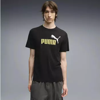 Puma Essentials 2 Colour No. 1 Logo T-Shirt kurzarm puma black/rustic olive (Herren) (684708-56)
