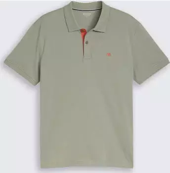 Tom Tailor Piqu&eacute; Poloshirt kurzarm greyish shadow olive (Herren) (1031006-10767)