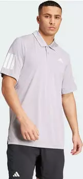 adidas Club 3-Streifen Tennis Poloshirt kurzarm glory grey (Herren) (JZ3491)