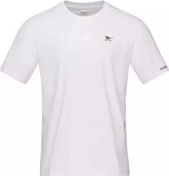 Norr&oslash;na Cotton Activity Embroidery T-Shirt kurzarm pure white (Herren) (3411-23-9000)