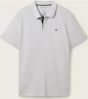 Tom Tailor Piqu&eacute; Poloshirt kurzarm grey heather melange (Herren) (1031006-12035)