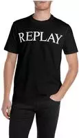 Replay T-Shirt mit Logo-Frontprint schwarz L (52/54)