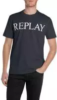 Replay T-Shirt mit Logo-Frontprint blau M (48/50)