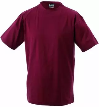 James & Nicholson Komfort Rundhals T-Shirt kurzarm wine (Herren) (JN002-69229)