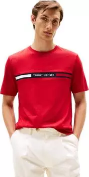 Tommy Hilfiger T-Shirt mit Rundhalsausschnitt und Logo (MW0MW38621)