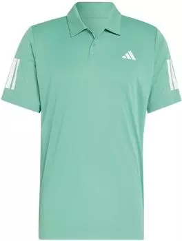 adidas Club 3-Streifen Tennis Poloshirt kurzarm semi court green (Herren) (KS8303)