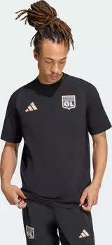 adidas Olympique Lyonnais Tiro Travel T-Shirt kurzarm schwarz (Herren) (KG5296)
