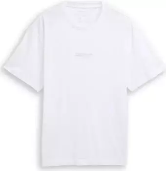 Tom Tailor Relaxed Fit aus Baumwolle T-Shirt kurzarm wei&szlig; (Herren) (1045021-20000)