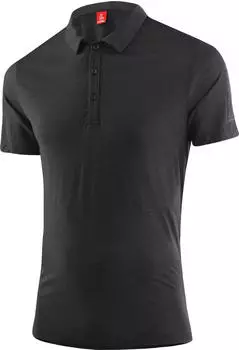 L&ouml;ffler Tencel Poloshirt kurzarm schwarz (Herren) (22805-990)