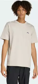 adidas Summer Slide Trim Grafik T-Shirt kurzarm beige (Herren) (KG5388)