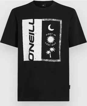 ONeill Front Print T-Shirt kurzarm black out (Herren) (2850293-19010)