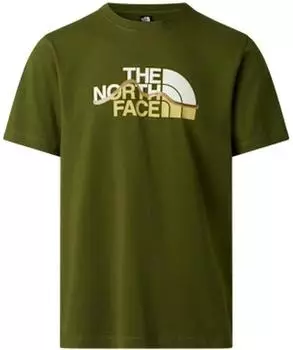The North Face Mountain Line T-Shirt kurzarm woodland green (Herren) (NF0A8GUX-BRI)