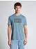 Tom Tailor Basic mit Logo-Print T-Shirt kurzarm steel blue (Herren) (1043491-29375)