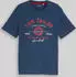 Tom Tailor Logo-Print T-Shirt kurzarm blau (Herren) (1037735-10318)
