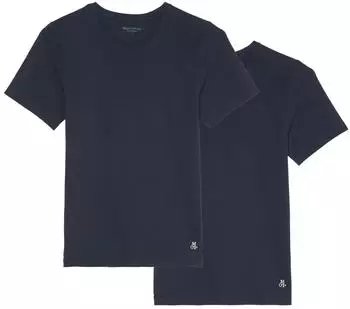 Marc OPolo Essential Crew Neck 2er-Pack T-Shirt kurzarm navy (Herren) (23Q3M00134)