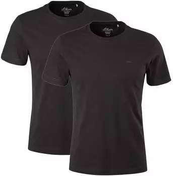 s.Oliver Red Label T-Shirt kurzarm schwarz (Herren) (2119128.9999)