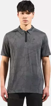 Odlo Ascent Chill-Tec Poloshirt kurzarm black melange (Herren) (554222-60008)
