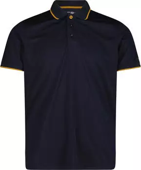 CMP Einfarbiges Pique Poloshirt kurzarm b. blue/curcuma (Herren) (39T5807-02NV)