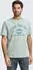 Tom Tailor Logo-Print T-Shirt kurzarm soft greyish green (Herren) (1037735-12792)