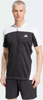 adidas Tennis Heat.RDY Pro FreeLift Henley Poloshirt kurzarm schwarz/wei&szlig; (Herren) (IS8970)