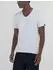 Replay Baumwolle V-Neck T-Shirt kurzarm weiß (Herren) (M3591A.000.2660.001)