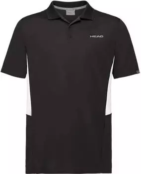 Head Club Tech Poloshirt kurzarm schwarz (Herren) (811339-BK)
