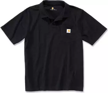 Carhartt Contractors Work Pocket Poloshirt kurzarm schwarz (Herren) (K570-BLK)